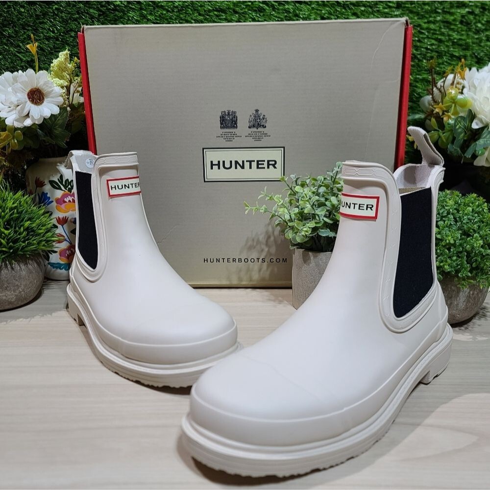 Hunter Commando Chelsea Rain Boot / Cast US Women's 6 NEW